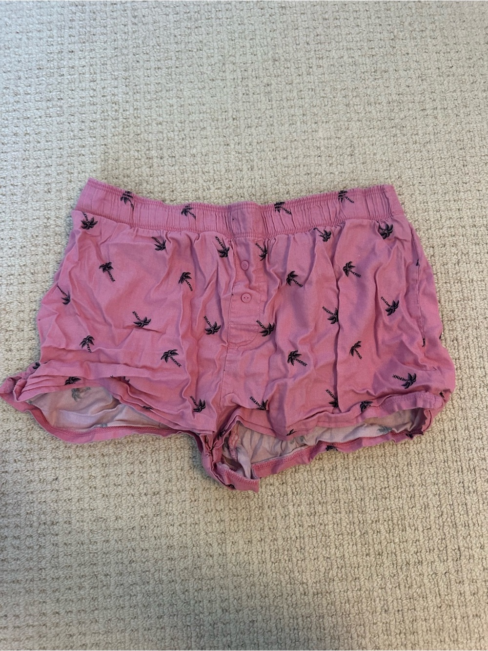 Victoria's Secret Pink Palm-Print Lounge Shorts